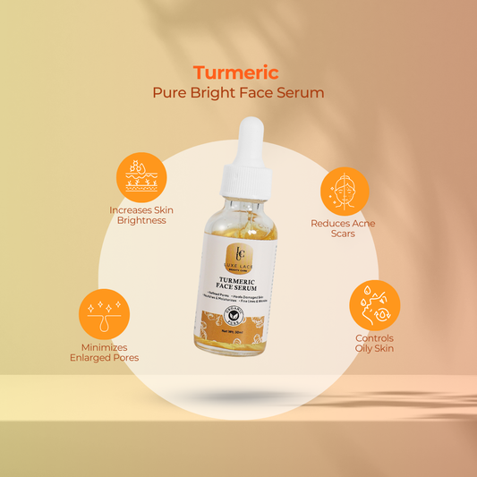 Luxe Lace Turmeric Facial Serum - 30ml | Nourishing & Brightening